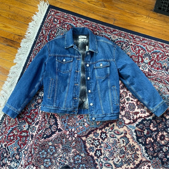 SOLD Madewell The Boxy-Crop Jean Jacket: Quilted Lining Edition NWT - Picture 2 of 9